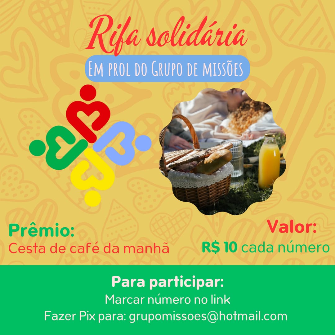 Rifa solidária - Grupo de Missões