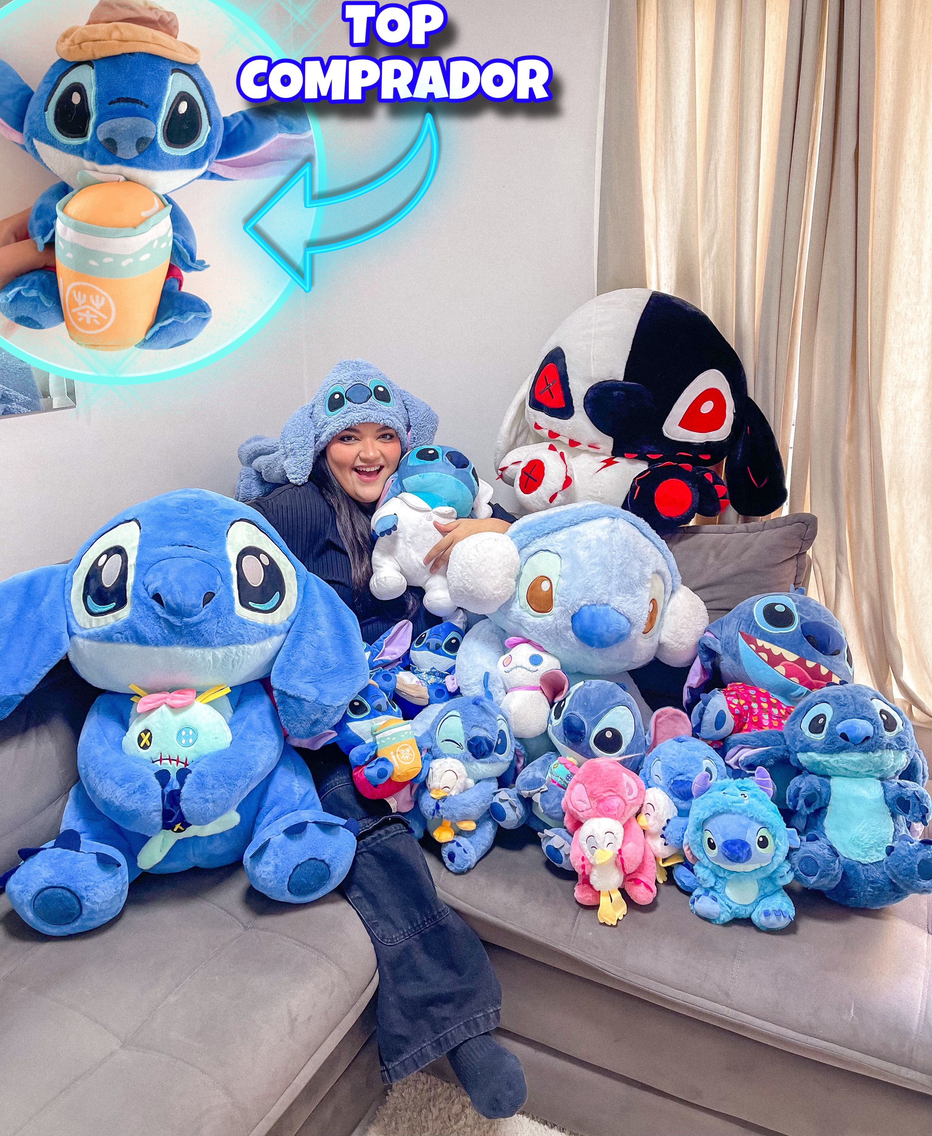 QUEM GANHAR ESCOLHE!  (Pelúcia Stitch)