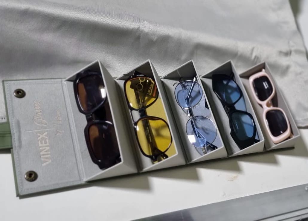 CASE COM 5 ÓCULOS DE SOL AUTORIZADO E FISCALIZADO PELA LOTEP AUTORIZAÇÃO: LTP-PRC-2025/00289