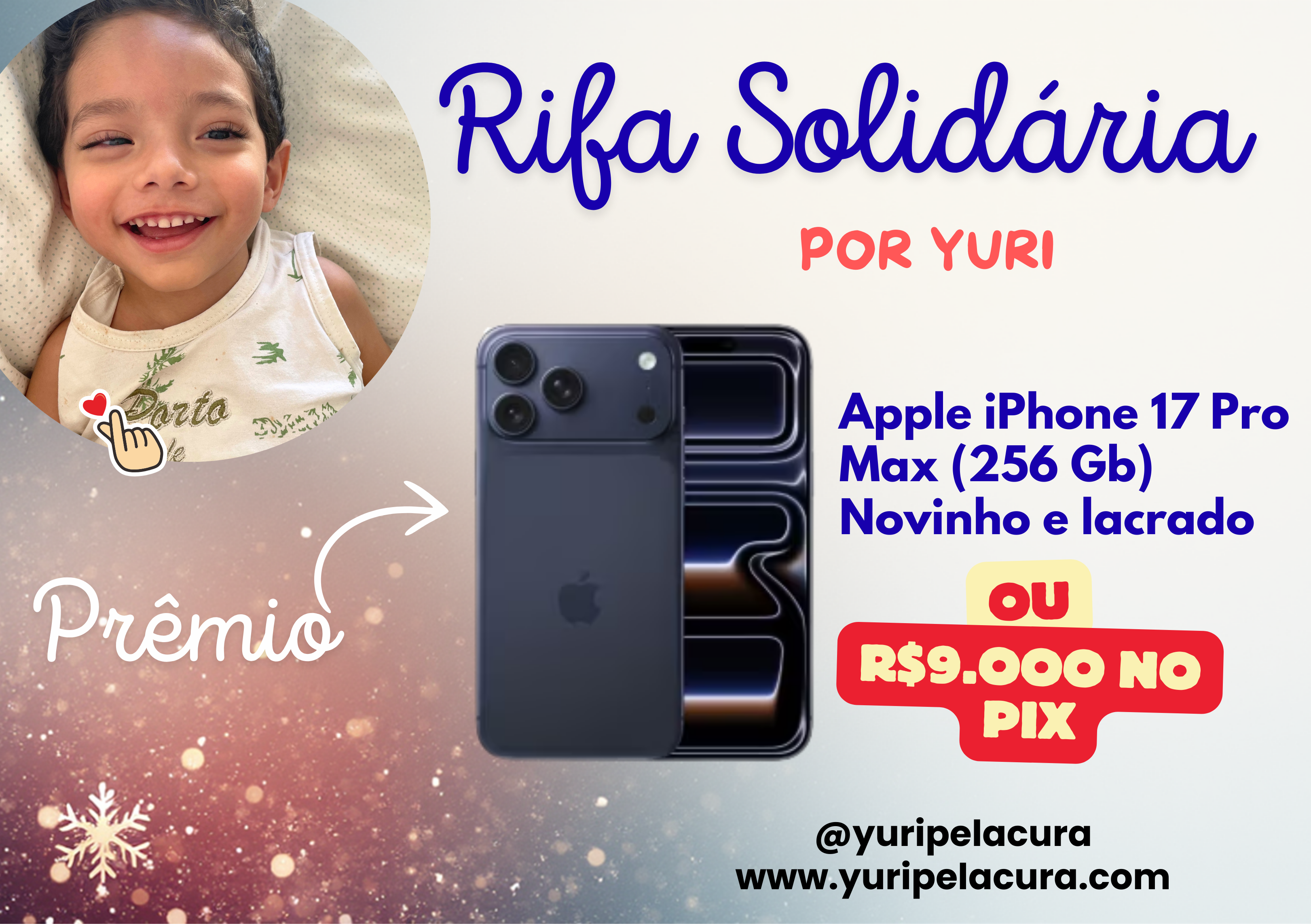 Rifa do Yuri : Iphone 17 Pro Max
