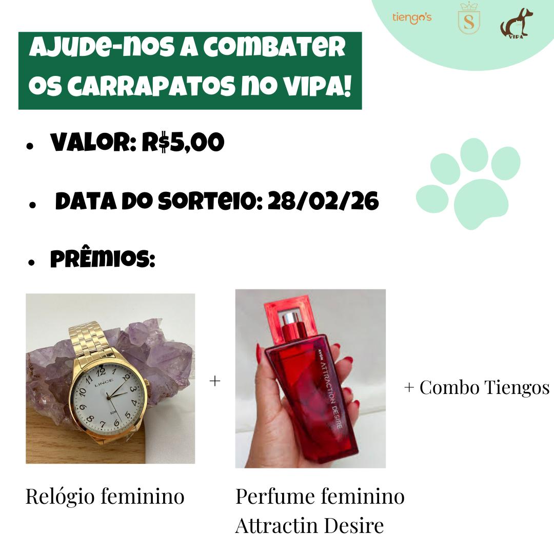 Rifa em prol dos remédios para carrapato