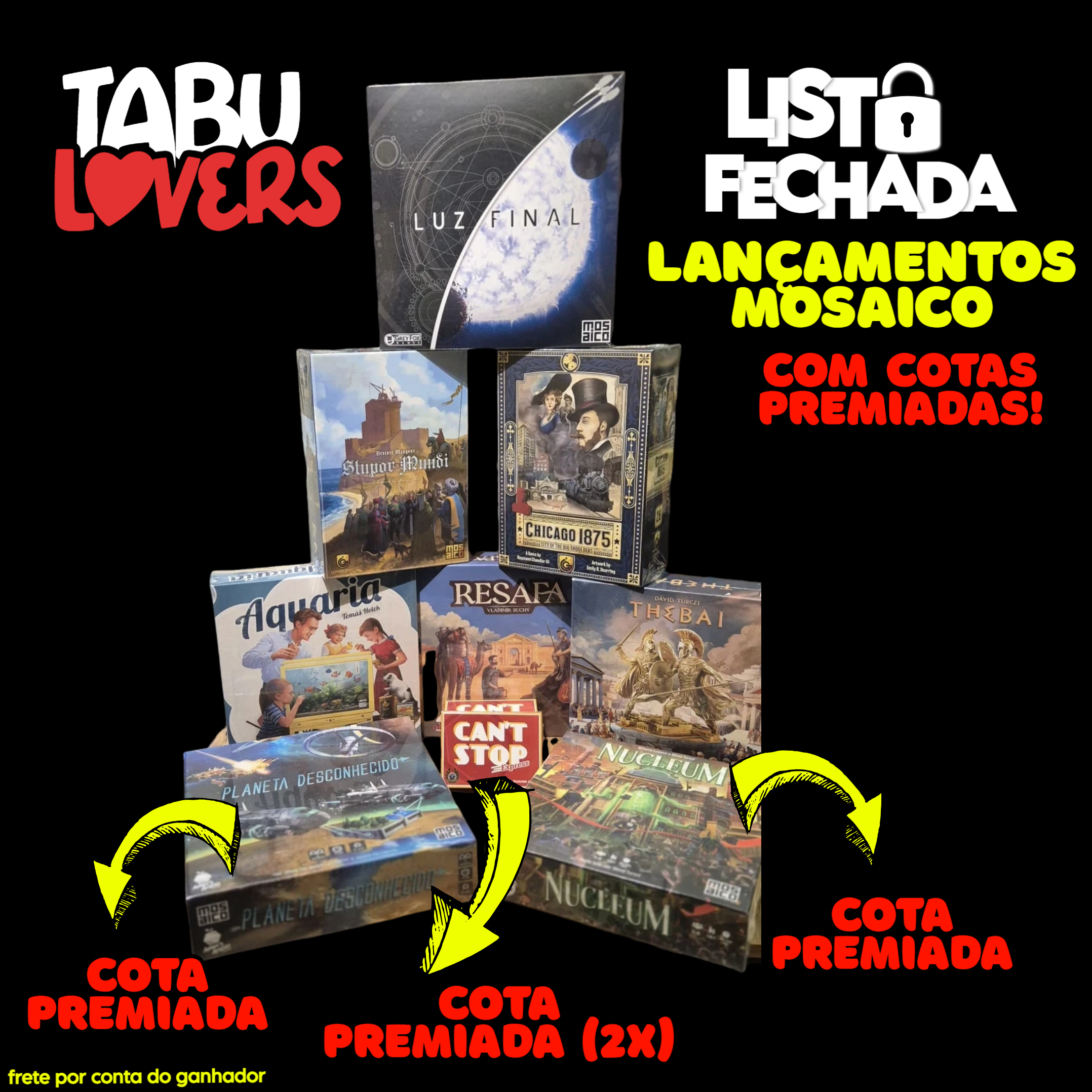 Lista Fechada - Lançamentos da Mosaico