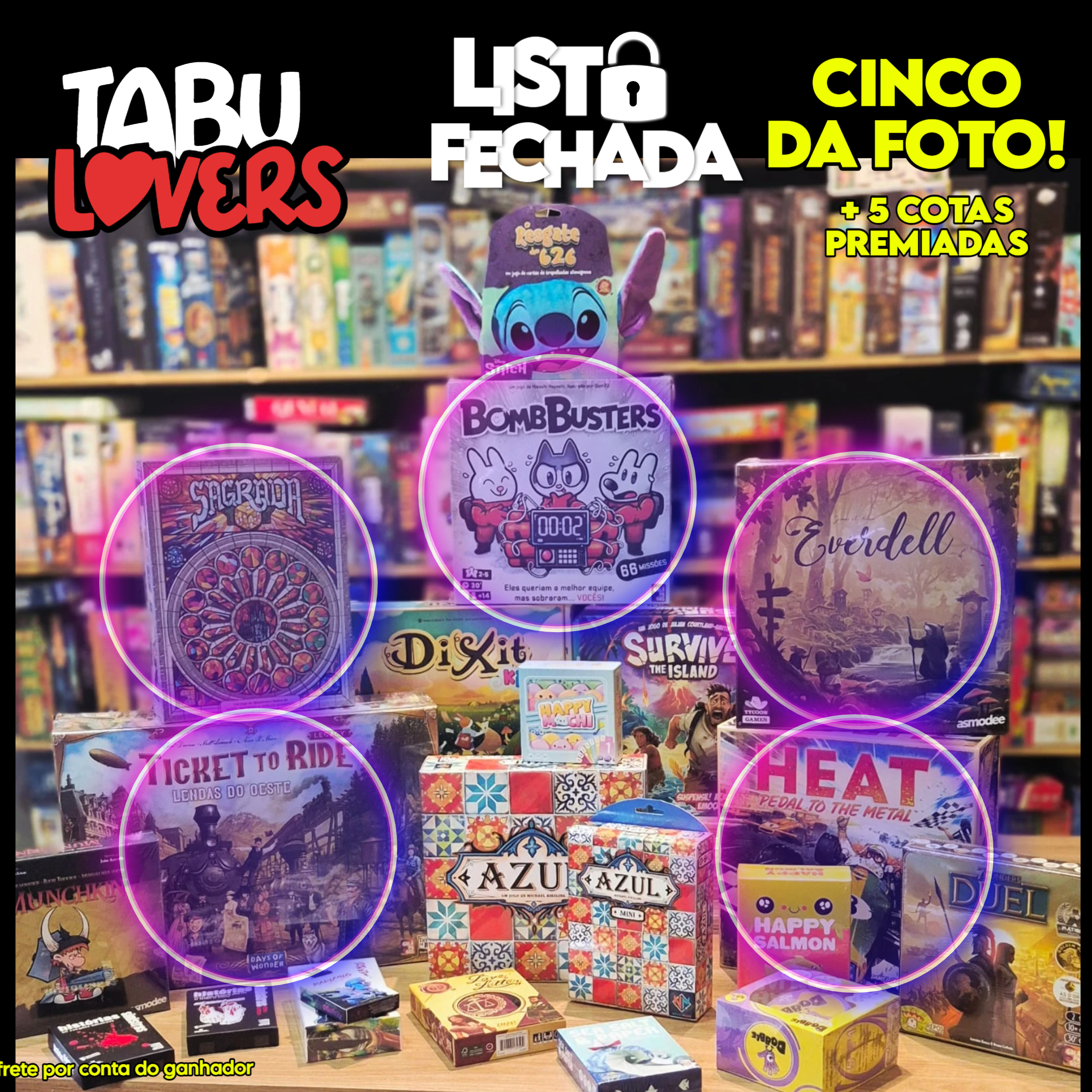 Lista Fechada - Cinco da Foto