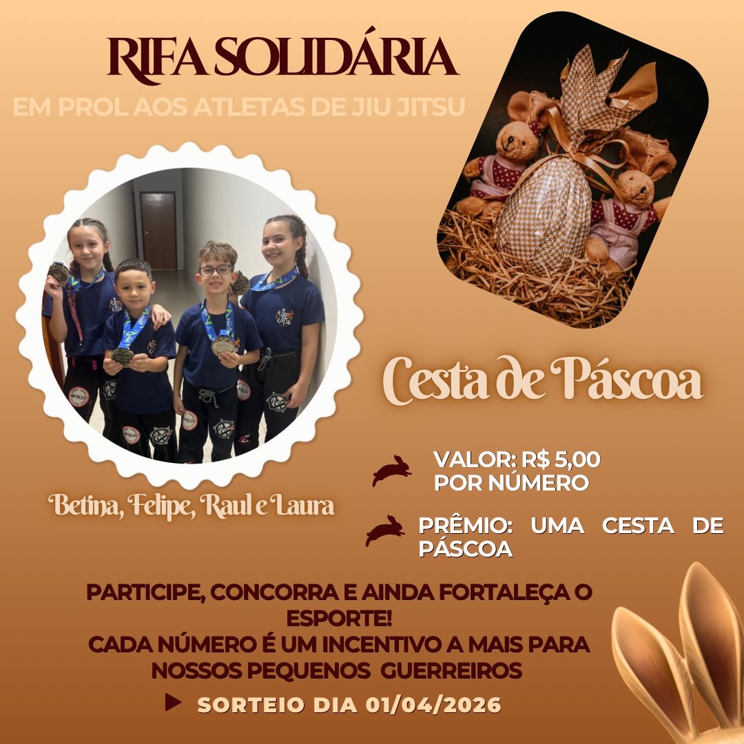 Rifa solidária Tardivos e Toniols