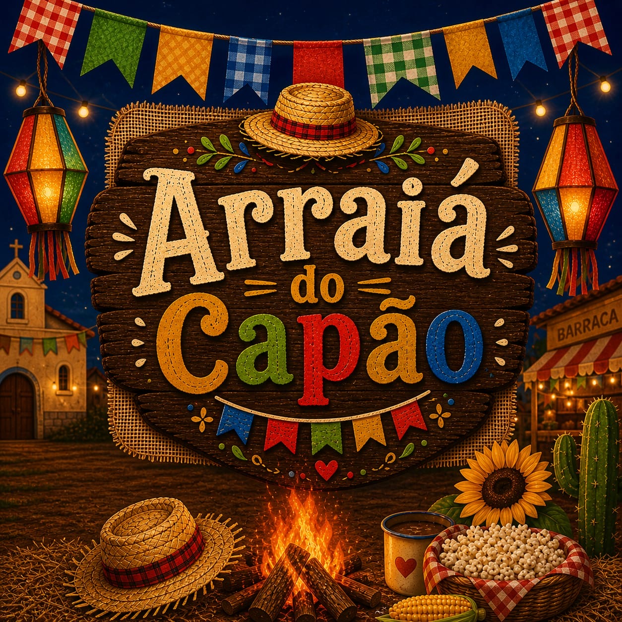 Projeto social pra festa junina no capão