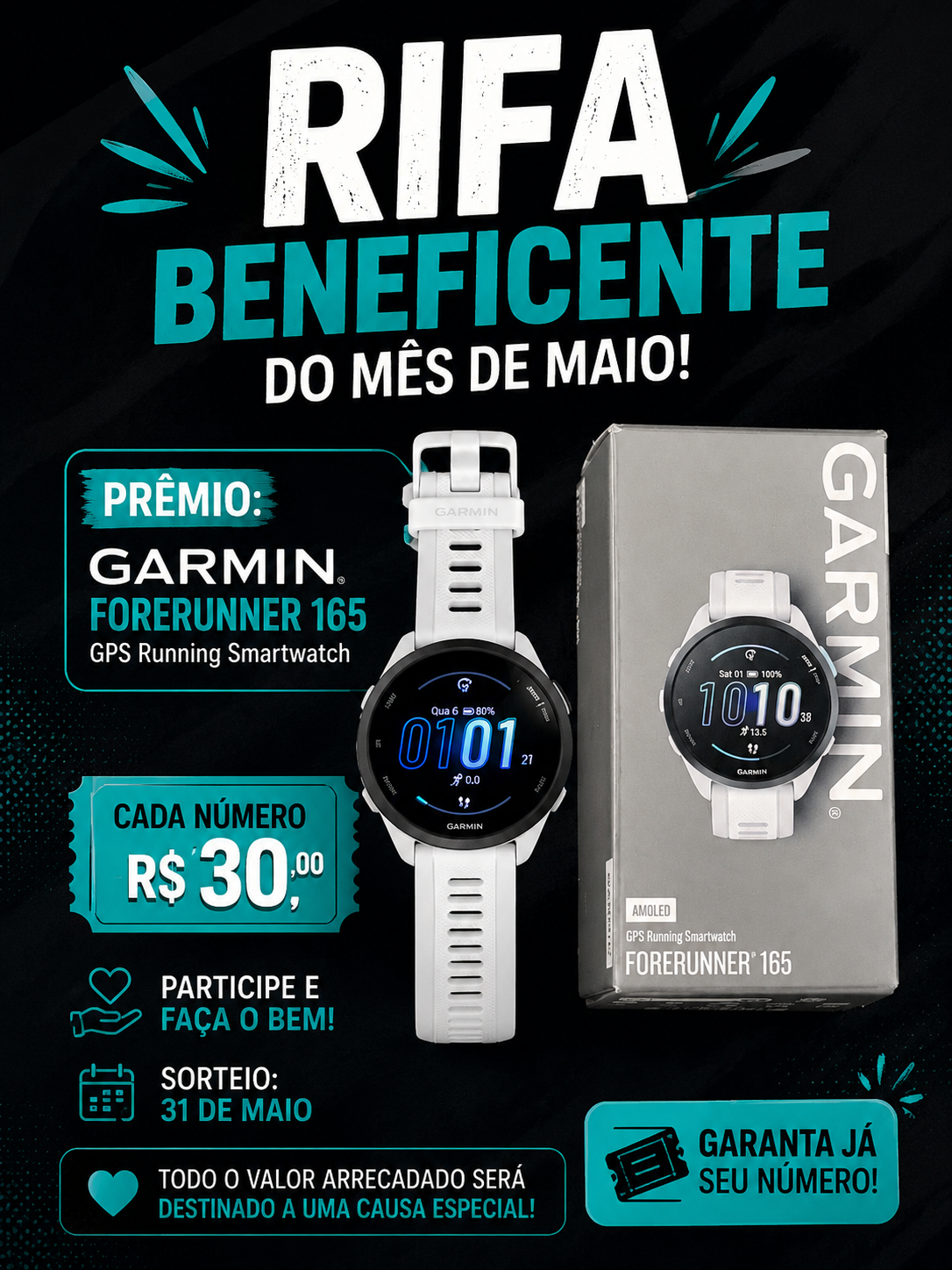 RIFA DO MÊS DE MAIO