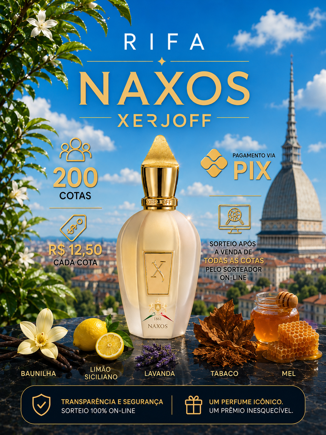 JP Perfumes - Naxos Xerjoff 100ml Lacrado