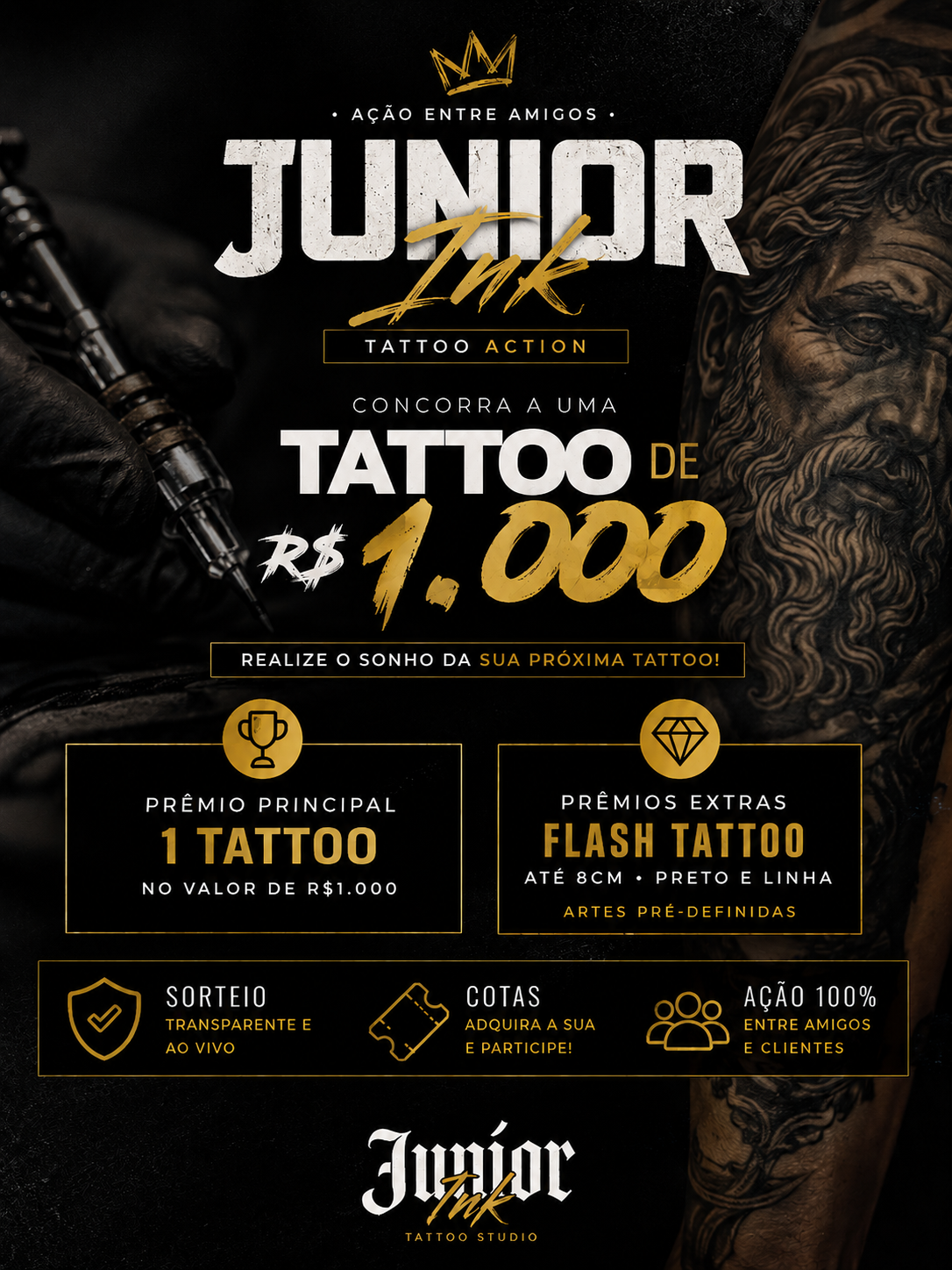 🎯 Junior Ink Premiação Tattoo