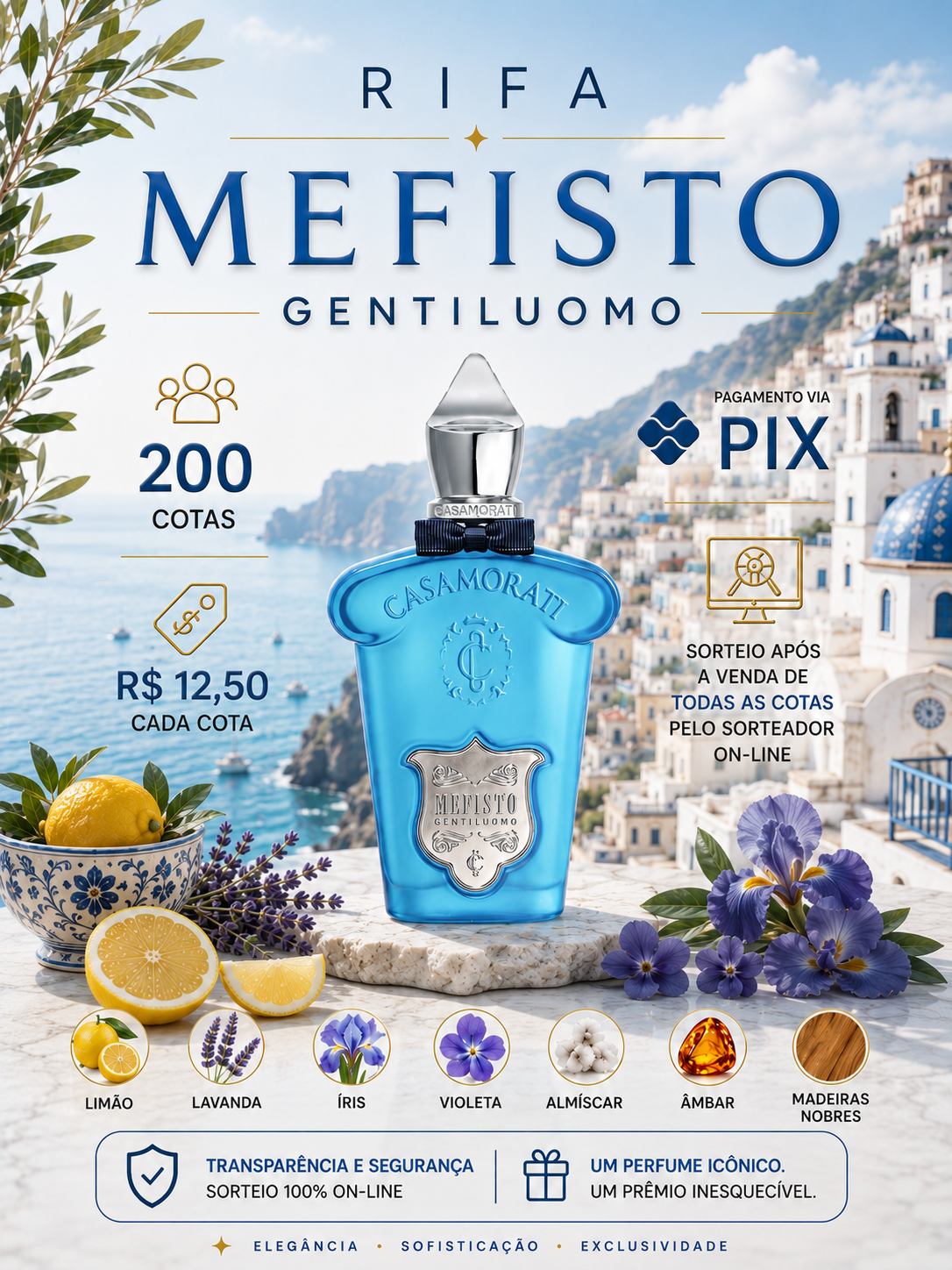 JP Perfumes - Mefisto Gentiluomo 100ml Lacrado
