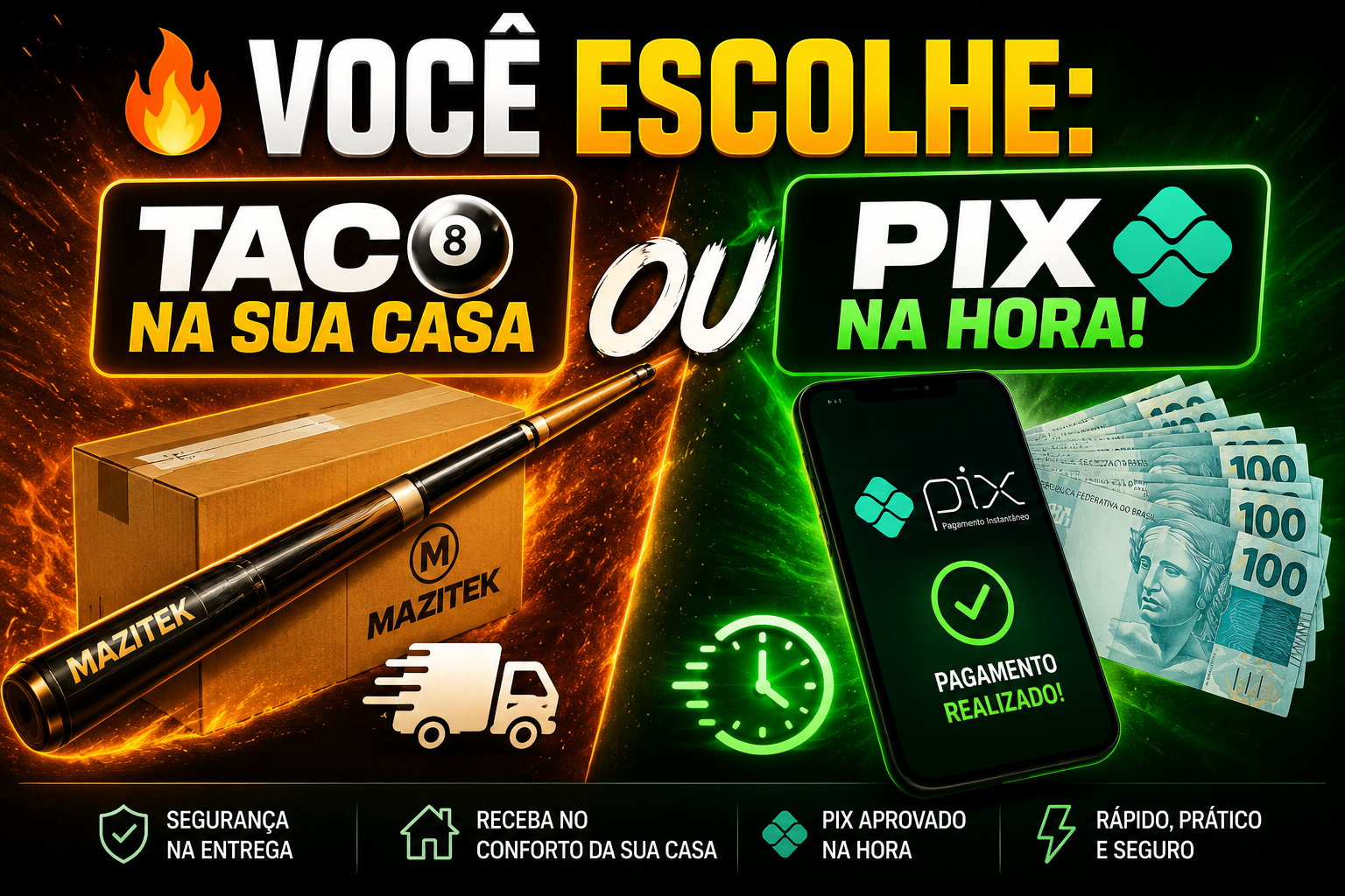CLICK AKI 🤝 5 tacos profissional entregue na sua casa ou pix