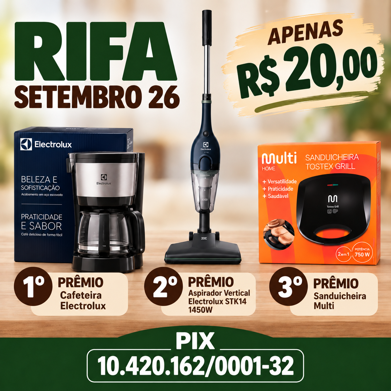Imagem da campanha RIFA SETEMBRO 26