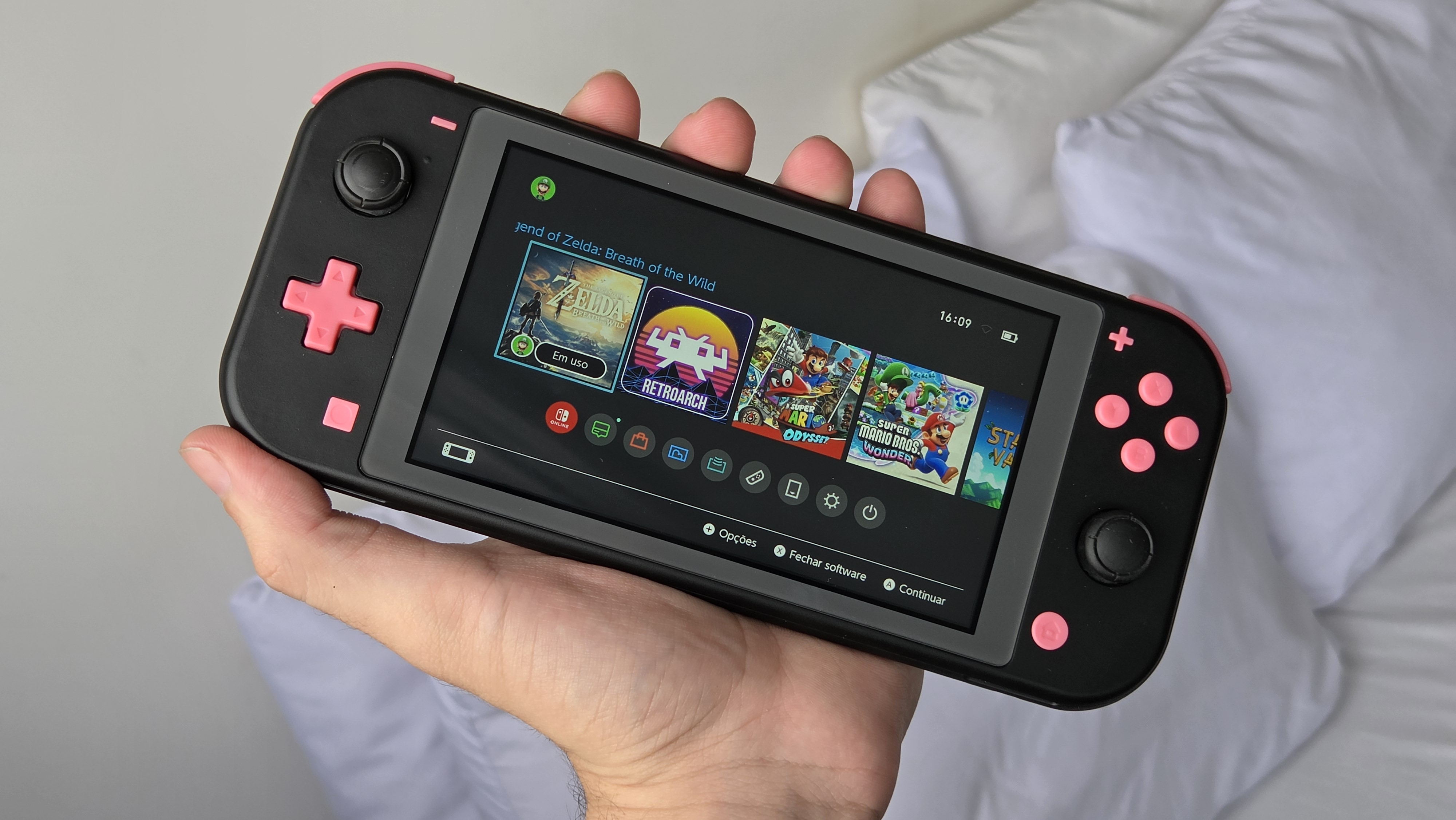 Ação - Switch Lite DESBLOQUEADO E PERSONALIZADO