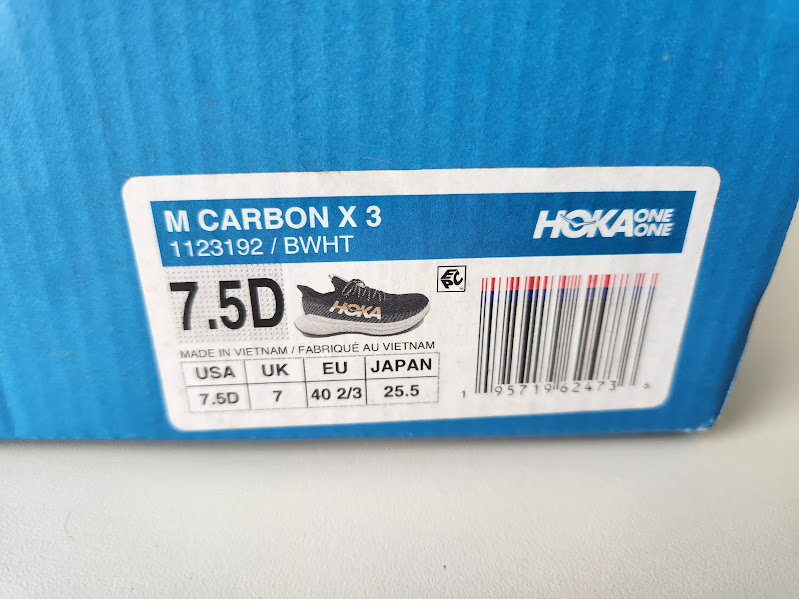 Hoka Carbon X3 BR39 US7,5