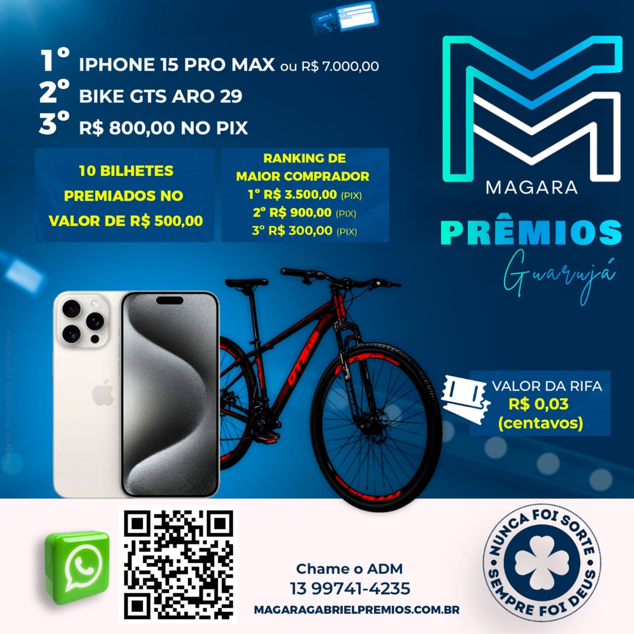 iPhone 15 pro Max ou 7.000 no pix