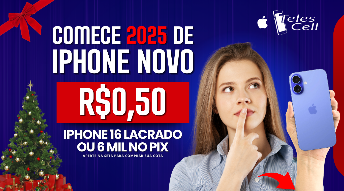 iPhone 16 Lacrado ou 6 MIL no PIX 📱 💰