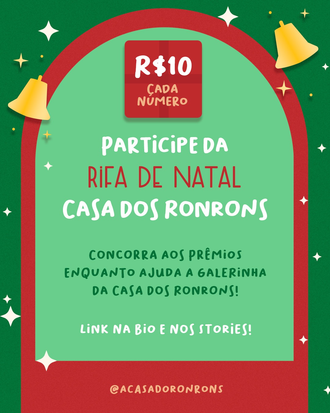 RIFA DE NATAL DA CASA DOS RONRONS