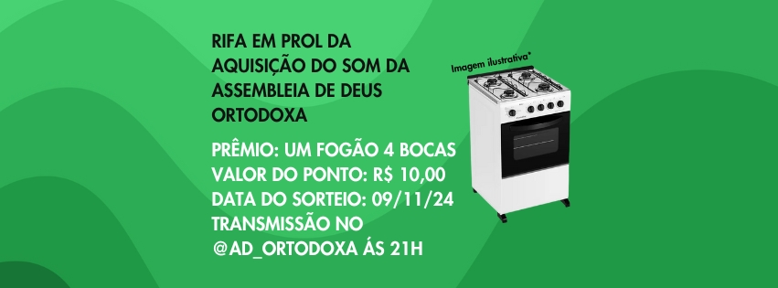 RIFA EM PROL DA AQUISIÇÃO DO SOM DA IGREJA
